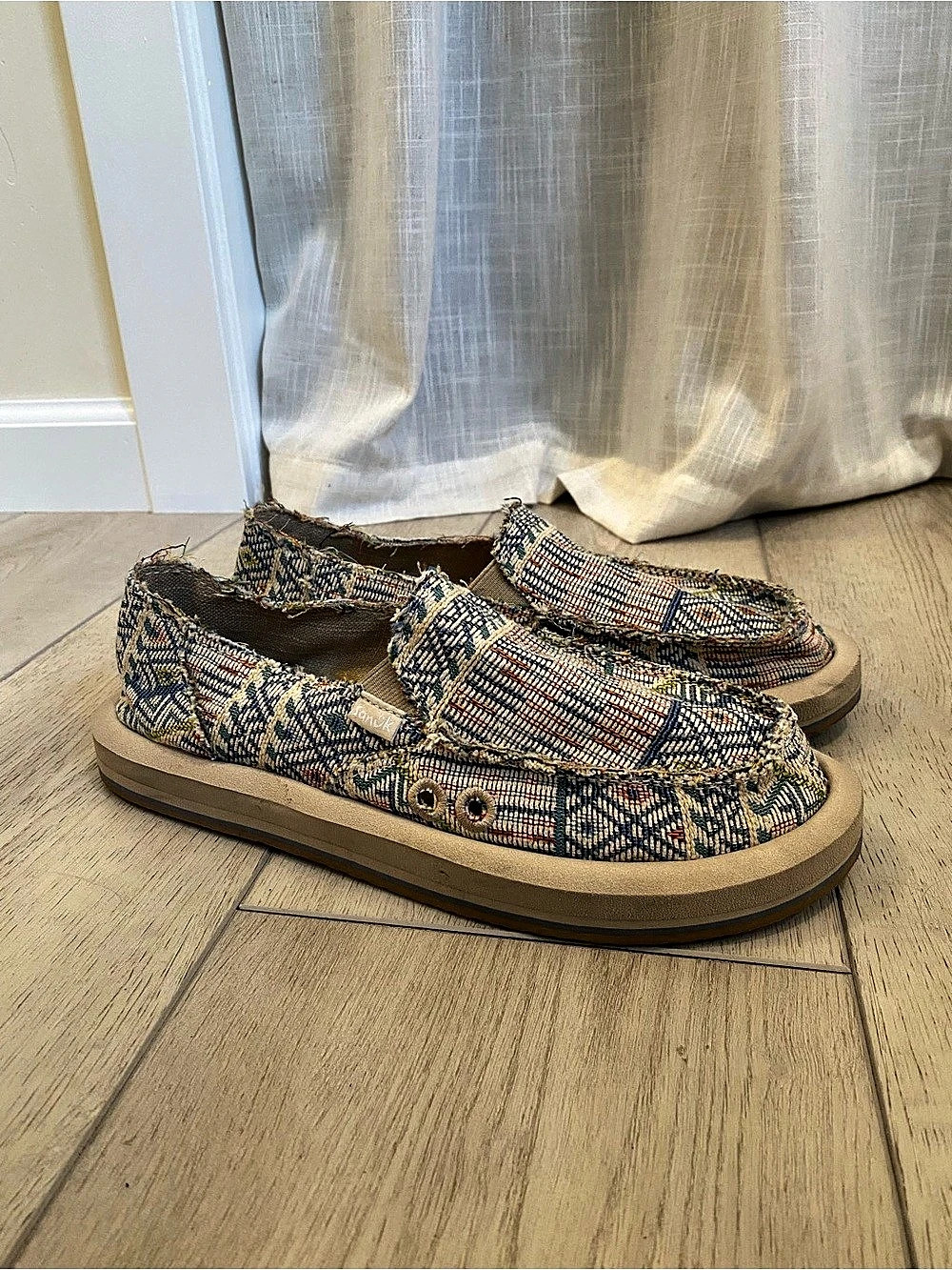 Sanuk Donna Hemp Sandals Multicolor Size 8
